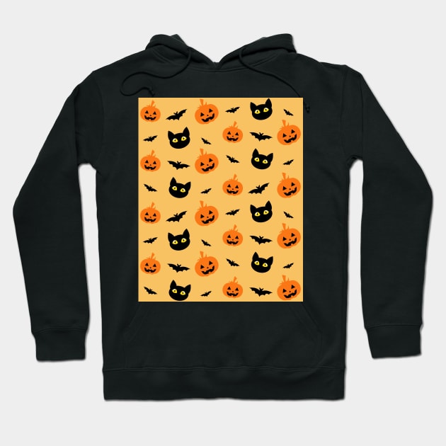 Halloween Pattern Hoodie by themadesigns